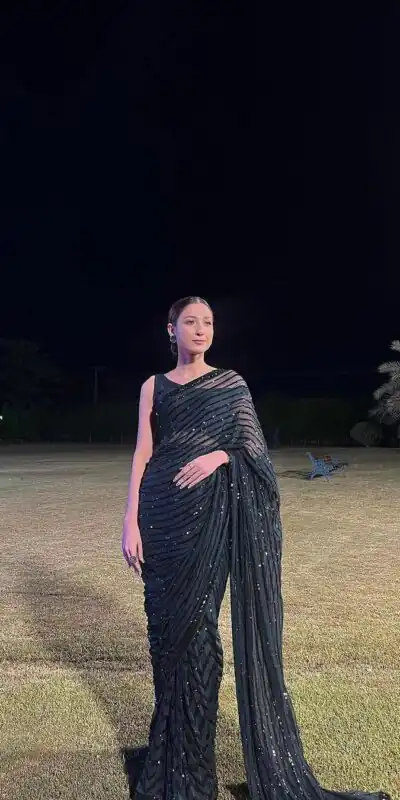 JR 601A Black Color Georgette Embroidery Sequence lace piping Work Saree Casual, Wedding, Festive, Events Etc. Expected Delivery  4-6 Working Days @1749/- | Sarees, Bollywood Sarees, Creative Sarees, Designer Sarees, Embroidered Sarees, Ethnic Saree, Modern Digital sarees, Party Wear Sarees