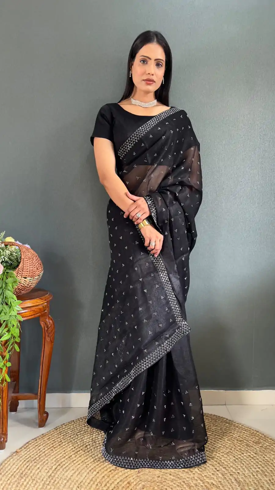 JM Frenki Black Color Pure Satara Heavy Siloski Dimond Work Saree Casual, Wedding, Festive, Events . Expected Delivery  4-6 Working Days @1649/- | Sarees, Bollywood Sarees, Creative Sarees, Designer Sarees, Embroidered Sarees, Ethnic Saree, Modern Digital sarees, Party Wear Sarees