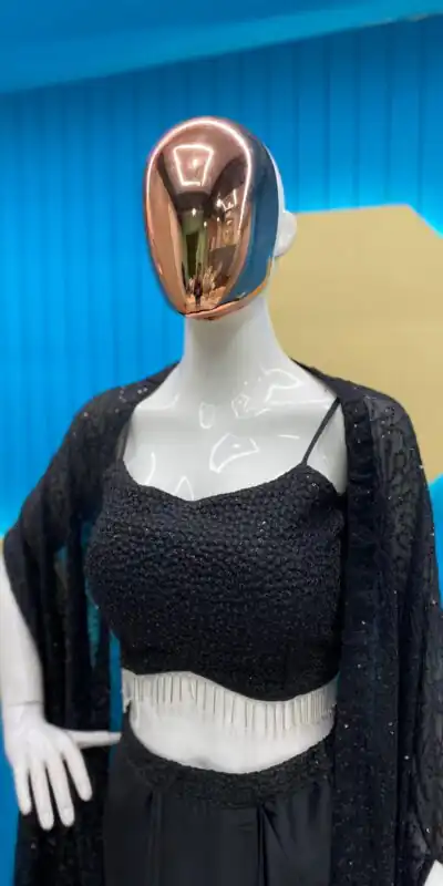 LG-1822 Black Color Rangoli Silk Heavy Sequence Threads Embroidery Salwar Suit Casual, Wedding, Festive, Events Expected Delivery 4-6 Working Days @2099/- | Jump Suits, Salwar suit, Designer Suits, Casual Suits, Creative suits, Palazzo Suits, Party Wear Suits, Patiala Suits, Straight Suits