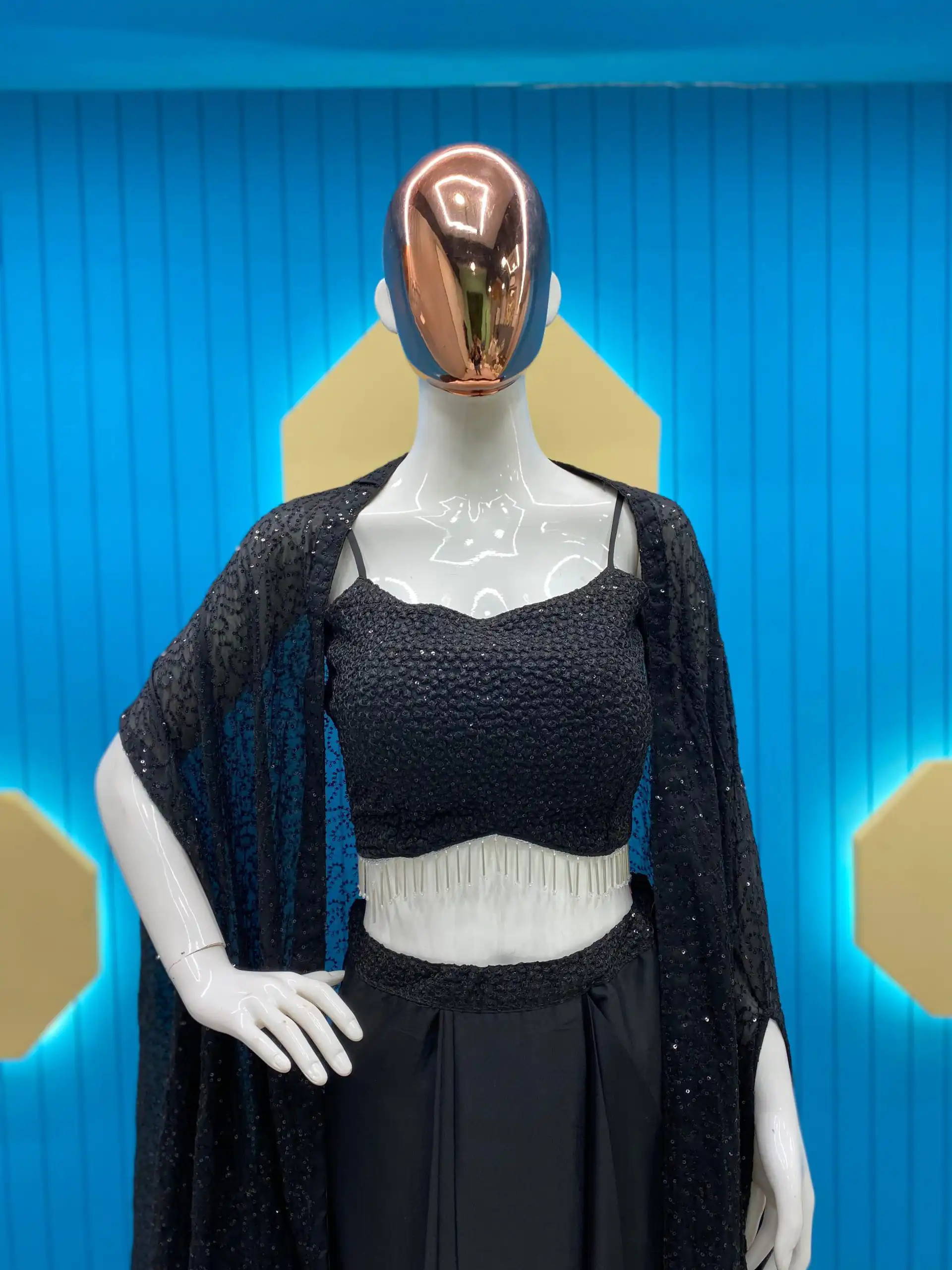  LG-1822 Black Color Rangoli Silk Heavy Sequence Threads Embroidery Salwar Suit Casual, Wedding, Festive, Events Expected Delivery 4-6 Working Days @2099/- | Jump Suits, Salwar suit, Designer Suits, Casual Suits, Creative suits, Palazzo Suits, Party Wear Suits, Patiala Suits, Straight Suits