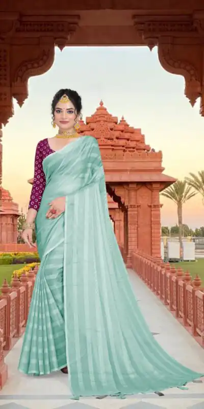 RS Blue Color Georgette Chiffon Multiple Zari Pata Design Saree Casual, Party, Wedding, Festive, Events Etc.  Expected Delivery  4-6 Working Days @1599/- | Sarees, Bollywood Sarees, Creative Sarees, Designer Sarees, Embroidered Sarees, Ethnic Saree, Modern Digital sarees, Party Wear Sarees