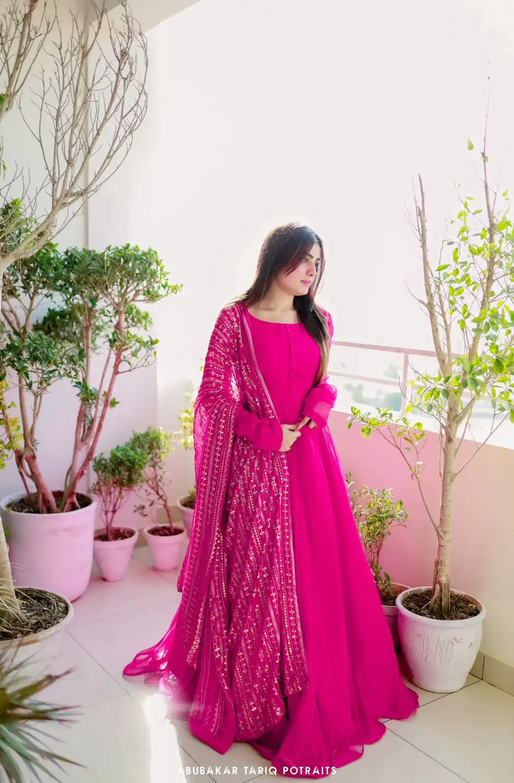 KD-1242 Pink Faux Georgette Thread With Sequence Anarkali Suit Casual, Party, Wedding, Festive, Events Etc.  Expected Delivery  4-6 Working Days @1699/- Only | Anarkali Suits, Bollywood Anarkali, Creative-Anarkali, Designer Anarkali, Embroidered Anarkali, Party Wear Anarkali