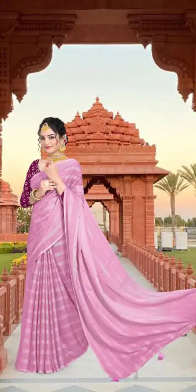 RS Pink Color Georgette Chiffon Multiple Zari Pata Design Saree Casual, Party, Wedding, Festive, Events Etc.  Expected Delivery  4-6 Working Days @1599/- | Sarees, Bollywood Sarees, Creative Sarees, Designer Sarees, Embroidered Sarees, Ethnic Saree, Modern Digital sarees, Party Wear Sarees