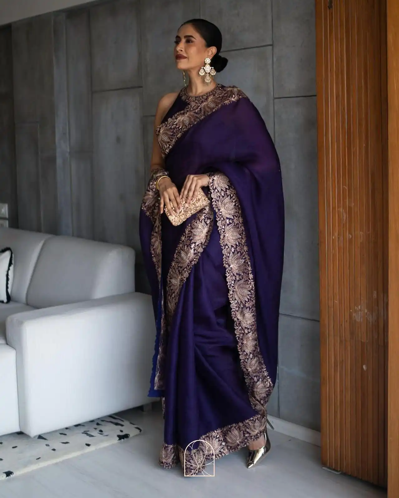 KD 461 Violet Color Faux Georgette Thread With Sequence Saree Casual, Party, Wedding, Festive, Events Etc. Expected Delivery 4-6 Working Days @1949/- Only | Sarees, Bollywood Sarees, Creative Sarees, Designer Sarees, Embroidered Sarees, Ethnic Saree, Modern Digital sarees, Party Wear Sarees