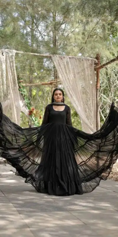  DC G38 Black  Color Garget With Full Sleeves Fancy lace Gown Casual, Wedding, Party, Festive, Events Etc. Expected Delivery 4-6 Working Days @1999/- | Gowns, Bollywood Gowns, Creative Gowns, Designer Gowns, Embroidered Gowns, Party Wear Gowns