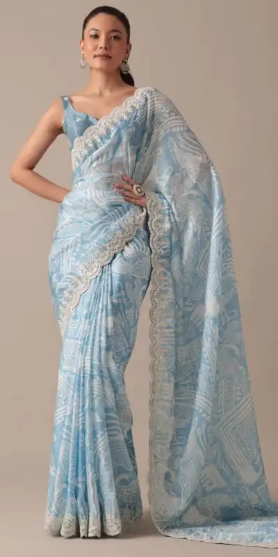 BT 1211 Blue Color Georgette Digital Prints Embroidery Codding Sequins Work Saree Casual, Party Wear, Traditional Wear, Wedding Wear, Events Etc.@1899/- | Sarees, Bollywood Sarees, Creative Sarees, Designer Sarees, Ethnic Saree, Modern Digital sarees, Party Wear Sarees