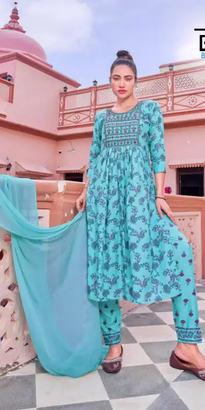INLI Kiara Blue Color Heavy Rayon With Embroidery Work Kurti Casual, Wedding, Party, Festive, Events Etc. Expected Delivery 4-6 Working Days @1799/- | Kurti, Bollywood Kurti, Creative Kurtis, Designer Kurti, Party Wear Kurti, Selfie Kurti