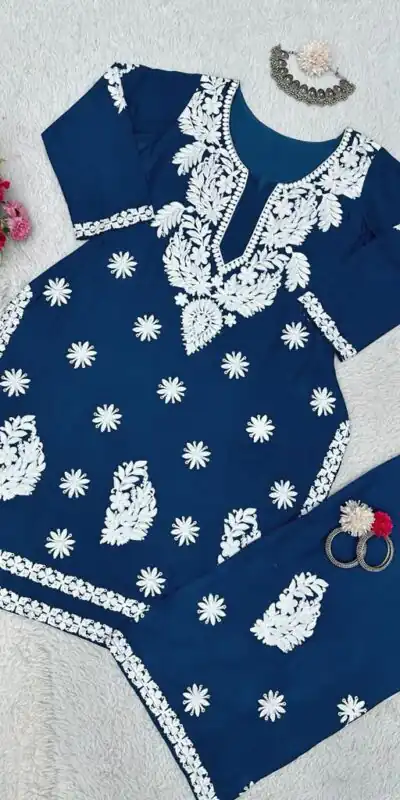 KD 1382 Blue Heavy Rayon Chain-Stitch Sequence Salwar Suit Casual, Party, Wedding, Festive, Events Etc.  Expected Delivery 4-6 Working Days @1699/- | Salwar suit, Designer Suits, Casual Suits, Creative suits, Palazzo Suits, Party Wear Suits, Patiala Suits, Straight Suits