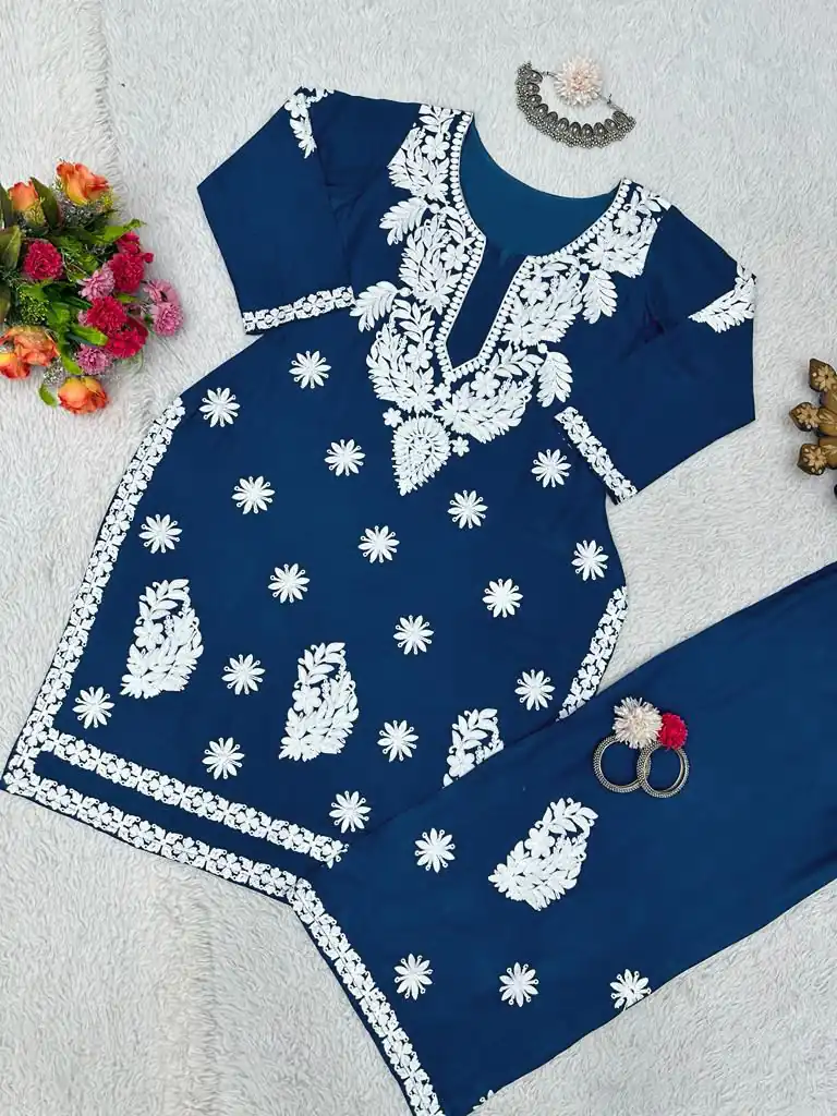 KD 1382 Blue Heavy Rayon Chain-Stitch Sequence Salwar Suit Casual, Party, Wedding, Festive, Events Etc. Expected Delivery 4-6 Working Days @1699/- | Salwar suit, Designer Suits, Casual Suits, Creative suits, Palazzo Suits, Party Wear Suits, Patiala Suits, Straight Suits