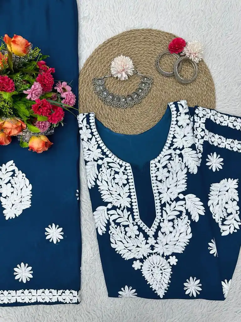 KD 1382 Blue Heavy Rayon Chain-Stitch Sequence Salwar Suit Casual, Party, Wedding, Festive, Events Etc. Expected Delivery 4-6 Working Days @1699/- | Salwar suit, Designer Suits, Casual Suits, Creative suits, Palazzo Suits, Party Wear Suits, Patiala Suits, Straight Suits