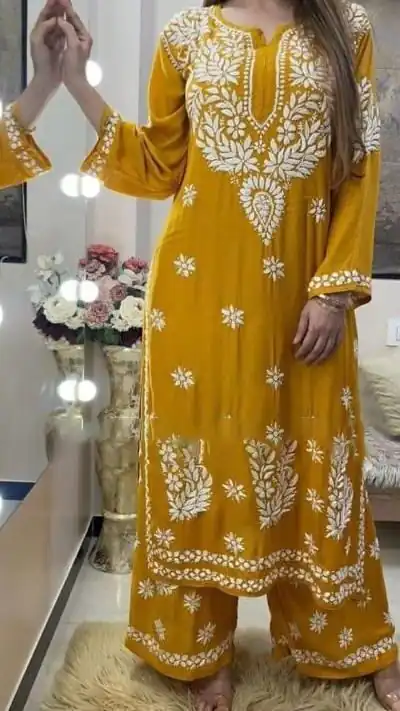 KD 1382 Yellow Heavy Rayon Chain-Stitch Sequence Salwar Suit Casual, Party, Wedding, Festive, Events Etc. Expected Delivery 4-6 Working Days @1699/- | Salwar suit, Designer Suits, Casual Suits, Creative suits, Palazzo Suits, Party Wear Suits, Patiala Suits, Straight Suits