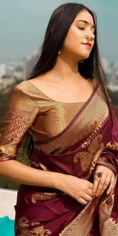 DDF HEERVA Maroon Color Soft Lichi Silk Ordinary Design Rich Pallu Saree Casual, Party Wear, Events, Festivals Etc. Expected Delivery 4-6 Working Days 1399/ | Sarees, Bollywood Sarees, Creative Sarees, Designer Sarees, Embroidered Sarees, Ethnic Saree, Modern Digital sarees, Party Wear Sarees