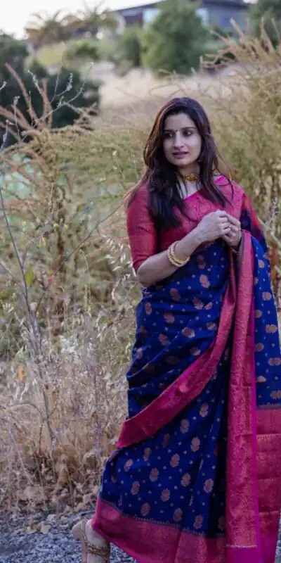 DDF Blue - Violet Color Soft Lichi Silk Ordinary Design Rich Pallu Saree Casual, Party Wear, Events, Festivals Etc. Expected Delivery 4-6 Working Days 1499/ | Sarees, Bollywood Sarees, Creative Sarees, Designer Sarees, Embroidered Sarees, Ethnic Saree, Modern Digital sarees, Party Wear Sarees