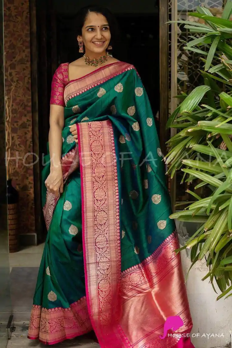 KP 2074 Green Color Soft Lichi Silk Cloth Rich Pallu Work Saree Casual, Party Wear, Wedding, Events Etc.   Expected Delivery 4-6 Working Days @ 1449/- | Sarees, Bollywood Sarees, Creative Sarees, Designer Sarees, Embroidered Sarees, Ethnic Saree, Modern Digital sarees, Party Wear Sarees