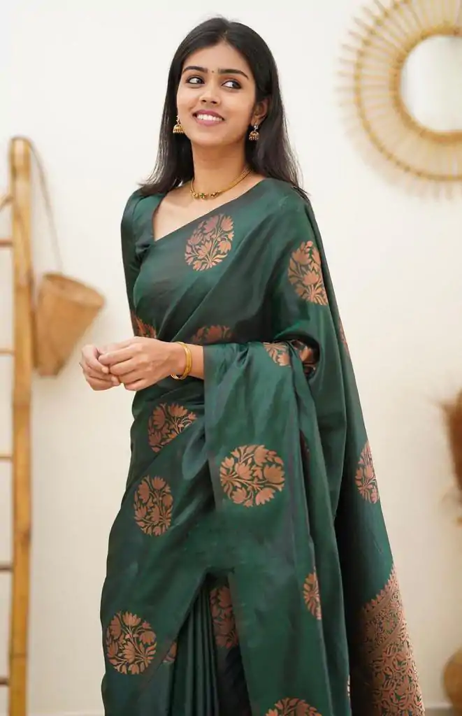 KP 4064 Green Color Soft Lichi Silk Jacquard On All Over Saree Casual, Party Wear, Wedding, Events Etc. Expected Delivery 4-6 Working Days @1249/- | Sarees, Bollywood Sarees, Creative Sarees, Designer Sarees, Embroidered Sarees, Ethnic Saree, Modern Digital sarees, Party Wear Sarees