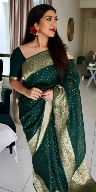 KP 4012 Stone Green Color Soft Lichi Silk Cloth Rich Pallu Work Saree Casual, Party Wear, Wedding, Events Etc.   Expected Delivery 4-6 Working Days @ 1349/- | Sarees, Bollywood Sarees, Creative Sarees, Designer Sarees, Embroidered Sarees, Ethnic Saree, Modern Digital sarees, Party Wear Sarees