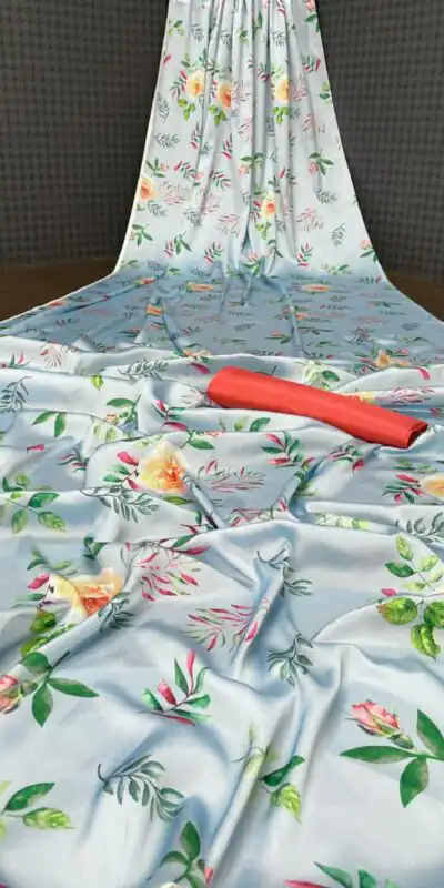 Veechis RUHI Agua Color Heavy Devsena Soft Silk Beautiful Digital Printed Saree Casual, Party Festive, Events. Expected Delivery 4-6 Working Days @1499 | Sarees, Bollywood Sarees, Creative Sarees, Designer Sarees, Embroidered Sarees, Modern Digital sarees, Party Wear Sarees