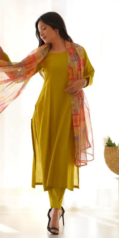 KB 269 Dark Mustard color Pure Pure Viscose Fabric Straight Fit Kurta Casual, Wedding, Party, Festive, Events Etc. Expected Delivery  4-6 Working Days @1629/ | Kurti, Bollywood Kurti, Creative Kurtis, Designer Kurti, Party Wear Kurti, Selfie Kurti