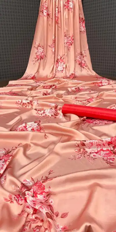 Veechis RUHI Light Peach Color Heavy Devsena Soft Silk Beautiful Digital Printed Saree Casual, Party Festive,  Expected Delivery 4-6 Working Days @1499 | Sarees, Bollywood Sarees, Creative Sarees, Designer Sarees, Embroidered Sarees, Modern Digital sarees, Party Wear Sarees