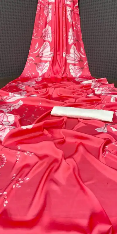 Veechis RUHI Rose Pink Color Heavy Devsena Soft Silk Beautiful Digital Printed Saree Casual, Party Festive, Events. Expected Delivery 4-6 Working Days @1499 | Sarees, Bollywood Sarees, Creative Sarees, Designer Sarees, Embroidered Sarees, Modern Digital sarees, Party Wear Sarees