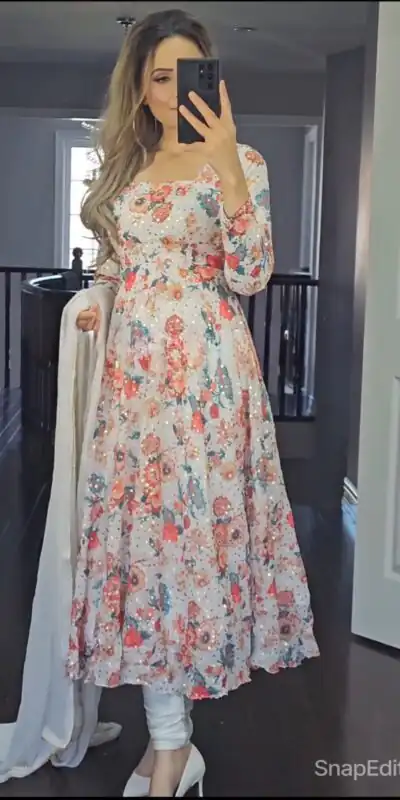 NF 1207 White color Faux Georgette Digital Printed Diamond Salwar Sui Casual, Wedding, Party, Festive, Events . Expected Delivery  4-6 Working Days @2199 | Jump Suits, Salwar suit, Designer Suits, Casual Suits, Creative suits, Palazzo Suits, Party Wear Suits, Patiala Suits, Straight Suits