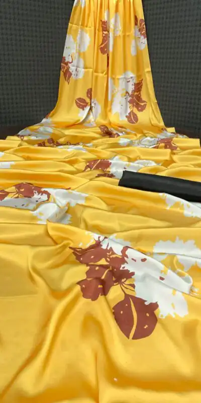 Veechis RUHI Yellow Color Heavy Devsena Soft Silk Beautiful Digital Printed Saree Casual, Party Festive, Events. Expected Delivery 4-6 Working Days @1499 | Sarees, Bollywood Sarees, Creative Sarees, Designer Sarees, Embroidered Sarees, Modern Digital sarees, Party Wear Sarees