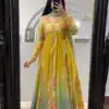 KD 1461 Yellow Color Muslin Digital Print With Hand Work Salwar Suit Casual, Party, Festive, Events Wedding Etc.  Expected Delivery 4-6 Working Days @2099/- | Salwar suit, Designer Suits, Casual Suits, Creative suits, Palazzo Suits, Party Wear Suits, Straight Suits