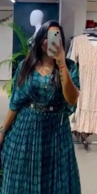 PC 184 Blue Color Georgette Digital Print Handwork Real Khatli Gown Casual, Party Wear, Events, Festivals Wear Etc. Expected Delivery 4-6 Working Days @1829 | Gowns, Bollywood Gowns, Creative Gowns, Designer Gowns, Embroidered Gowns, Party Wear Gowns