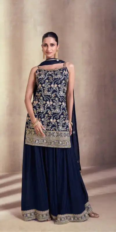 DS Sayuri 5407 Blue Color Faux Georgette Embroidery Work Salwar Suit Wedding, Party, Festive, Events Expected Delivery 4-6 Working Days @ 2149/- | Jump Suits, Salwar suit, Designer Suits, Casual Suits, Creative suits, Palazzo Suits, Party Wear Suits, Patiala Suits, Straight Suits