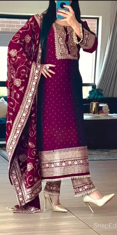 MF 422 Purple Color Chinon Silk Embroidery Sequence Salwar Suit  Wedding, Party, Festive, Events Etc. Expected 4-6 Working Days @2399/- | Salwar suit, Designer Suits, Casual Suits, Creative suits, Palazzo Suits, Party Wear Suits, Patiala Suits, Straight Suits