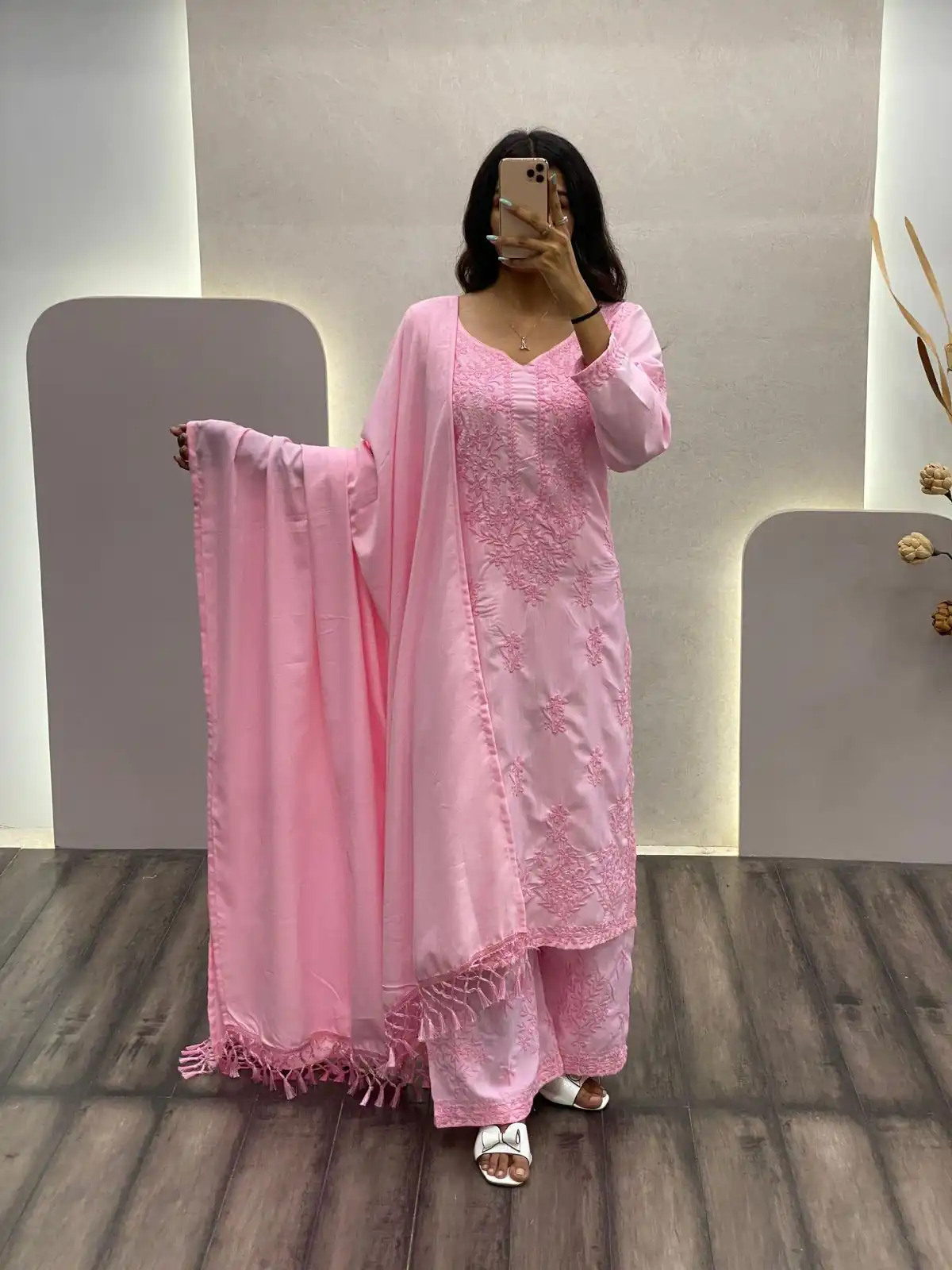 BE 125 Baby Pink Color Maslin Thread Embroidery Salwar Suit Wedding, Party, Festive events, etc. Expected Delivery 4-6 Working Days @1849/- | Salwar suit, Designer Suits, Casual Suits, Creative suits, Palazzo Suits, Party Wear Suits, Patiala Suits, Straight Suits