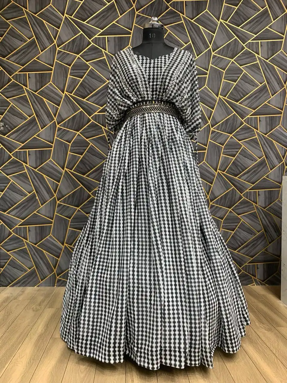 PC 177 Black Color Georgette Digital Printed Hand Khatli Gown Casual, Party Wear, Events, Festivals Wear Etc. Expected Delivery 4-6 Working Days @2199/- | Gowns, Bollywood Gowns, Creative Gowns, Designer Gowns, Embroidered Gowns, Party Wear Gowns