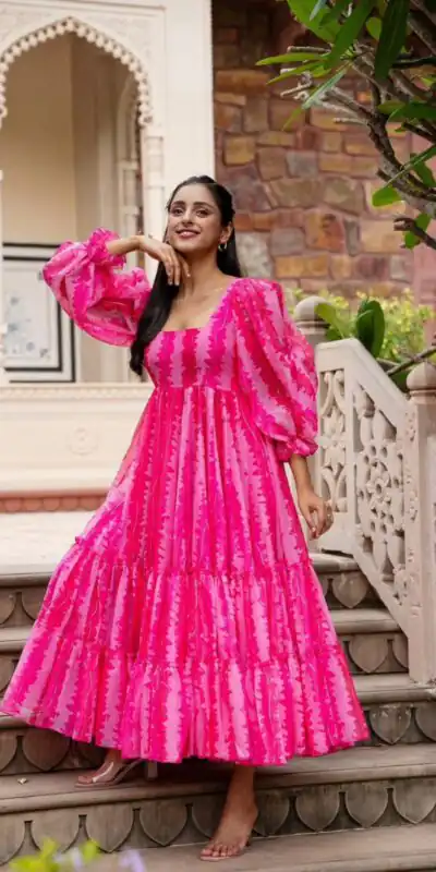 SRK 5048 Pink Color Heavy Faux Georgette Digital Print Salwar Suit Wedding, Party, Festive, Events Expected Delivery 4-6 Working Days @ 1549/- | Jump Suits, Salwar suit, Designer Suits, Casual Suits, Creative suits, Palazzo Suits, Party Wear Suits, Patiala Suits, Straight Suits
