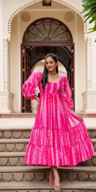 SRK 5048 Pink Color Heavy Faux Georgette Digital Print Salwar Suit Wedding, Party, Festive, Events Expected Delivery 4-6 Working Days @ 1549/- | Jump Suits, Salwar suit, Designer Suits, Casual Suits, Creative suits, Palazzo Suits, Party Wear Suits, Patiala Suits, Straight Suits