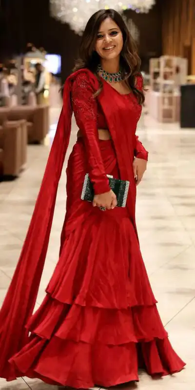 RTC 6471 Red Color Chinon silk Thread Sequence Lehenga Saree Wedding, Party, Festive, Events Etc.   Expected Delivery 4-6 Working Days @1999/- | Lehenga, Bollywood Lehenga, Creative Lehenga, Designer Lehenga, Embroidered Lehenga, Party Wear Lehenga