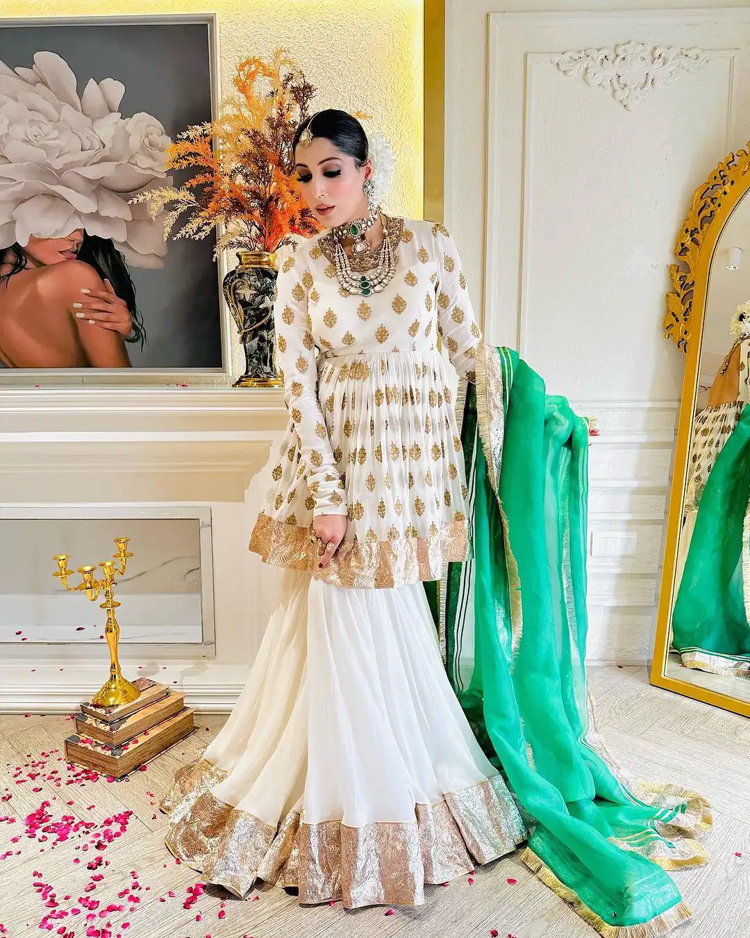 NSR 810 White Color Faux Georgette Embroidery Salwar Suit Casual, Party Festive, Events Etc. Expected Delivery 4-6 Working Days @2299/ | Jump Suits, Salwar suit, Designer Suits, Casual Suits, Creative suits, Palazzo Suits, Party Wear Suits, Patiala Suits, Straight Suits