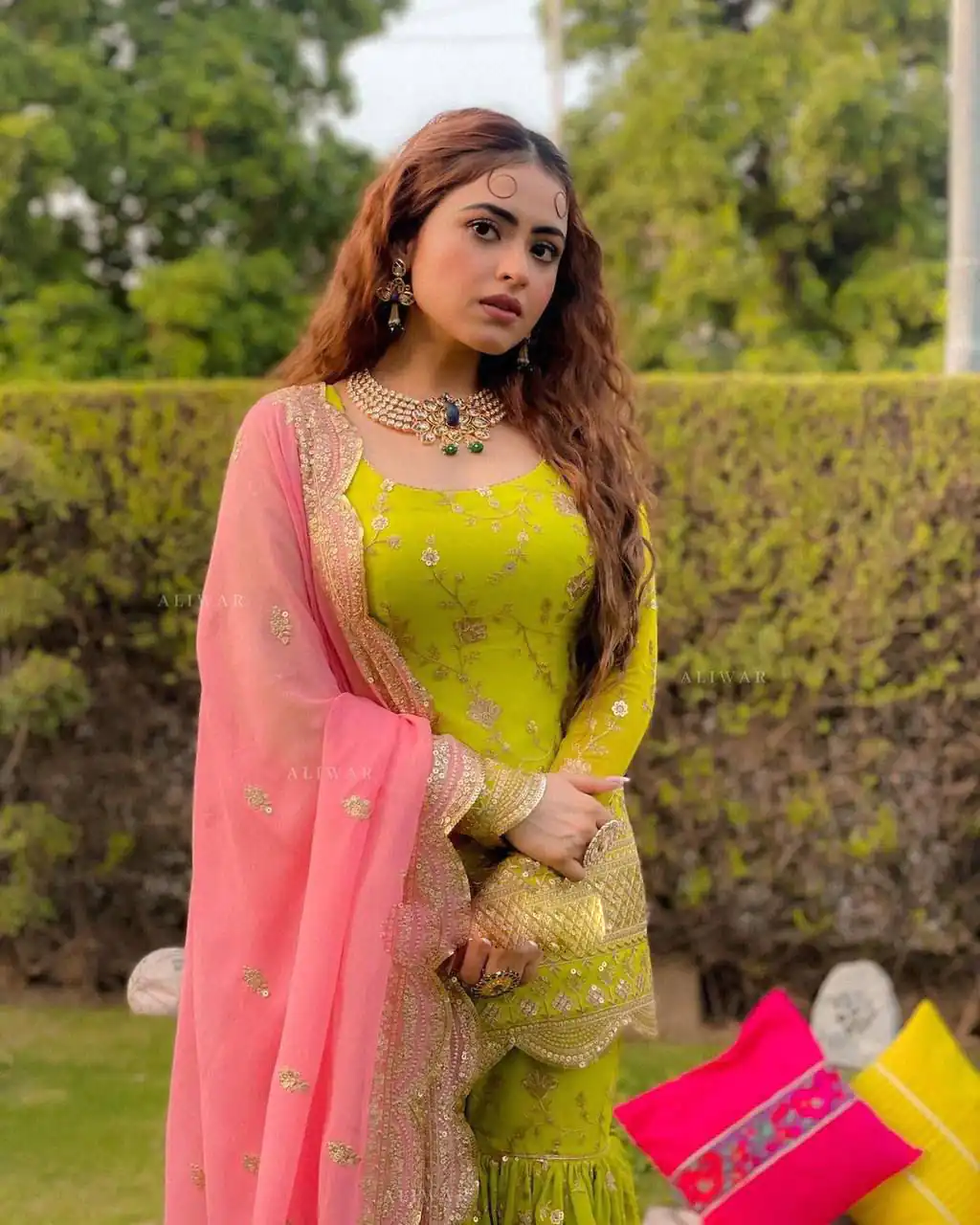 SR 1442 Parrot Green Color Heavy Georgette Embroidery Work Sharara Suit Wedding, Party, Festive, Events Etc. Expected Delivery 4-6 Working Days @1949/- | Salwar suit, Designer Suits, Casual Suits, Creative suits, Palazzo Suits, Party Wear Suits, Straight Suits