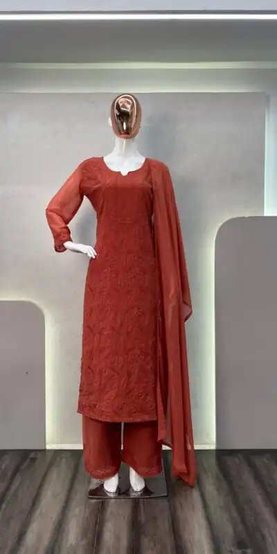 BE 254 Peach Color Georgette Thread Embroidery Salwar Suit Wedding, Party, Festive events, etc.  Expected Delivery  4-6 Working Days @1899/- | Salwar suit, Designer Suits, Casual Suits, Creative suits, Palazzo Suits, Party Wear Suits, Patiala Suits, Straight Suits