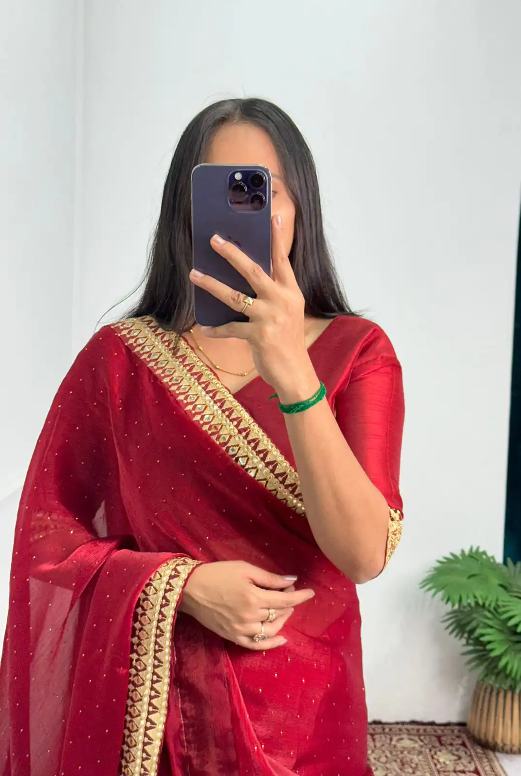 ST 470 Red Color Burberry Foil And Zari Embroidery Work Saree Casual, Wedding, Party, Festive, Events Etc. Expected Delivery 4-6 Working Days @1799/- | Sarees, Bollywood Sarees, Creative Sarees, Designer Sarees, Embroidered Sarees, Ethnic Saree, Modern Digital sarees, Party Wear Sarees