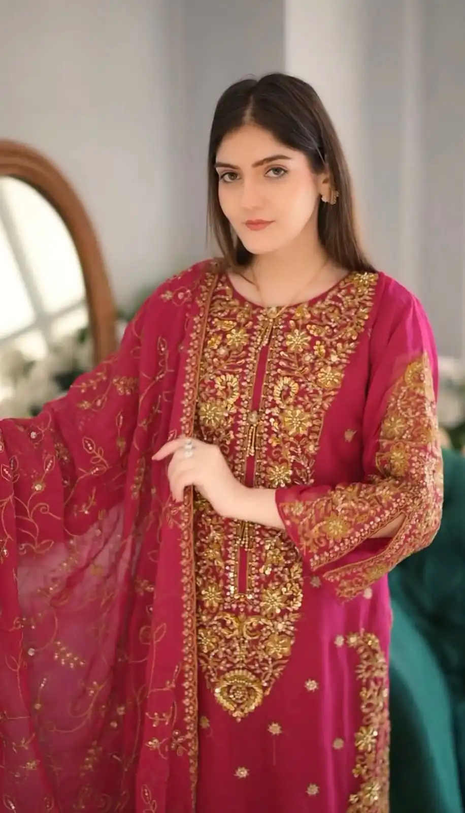 ZF 369 Pink Color Faux Georgette Embroidery Sequence Work Salwar Suit Casual, Wedding, Party, Events Etc. Expected Delivery 4-6 Working Days 2149/- | Jump Suits, Salwar suit, Designer Suits, Casual Suits, Creative suits, Palazzo Suits, Party Wear Suits, Patiala Suits, Straight Suits