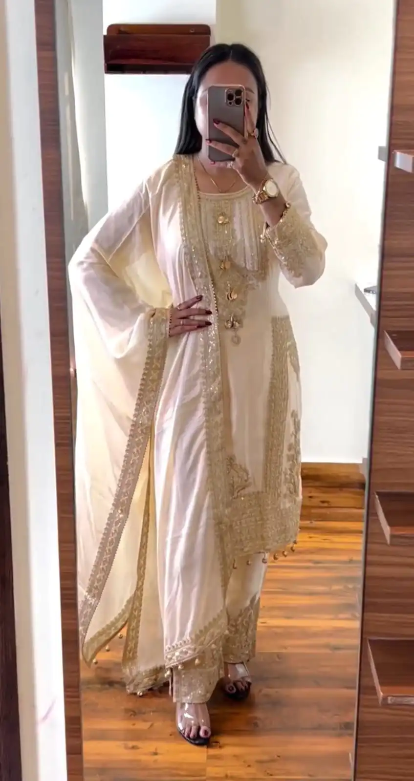 VLM 176 White Color Georgette Embroidery Sequence Salwar Suit Wedding, Party, Festive, Events Expected Delivery 4-6 Working Days @ 2099/- Only | Salwar suit, Designer Suits, Casual Suits, Creative suits, Party Wear Suits, Straight Suits