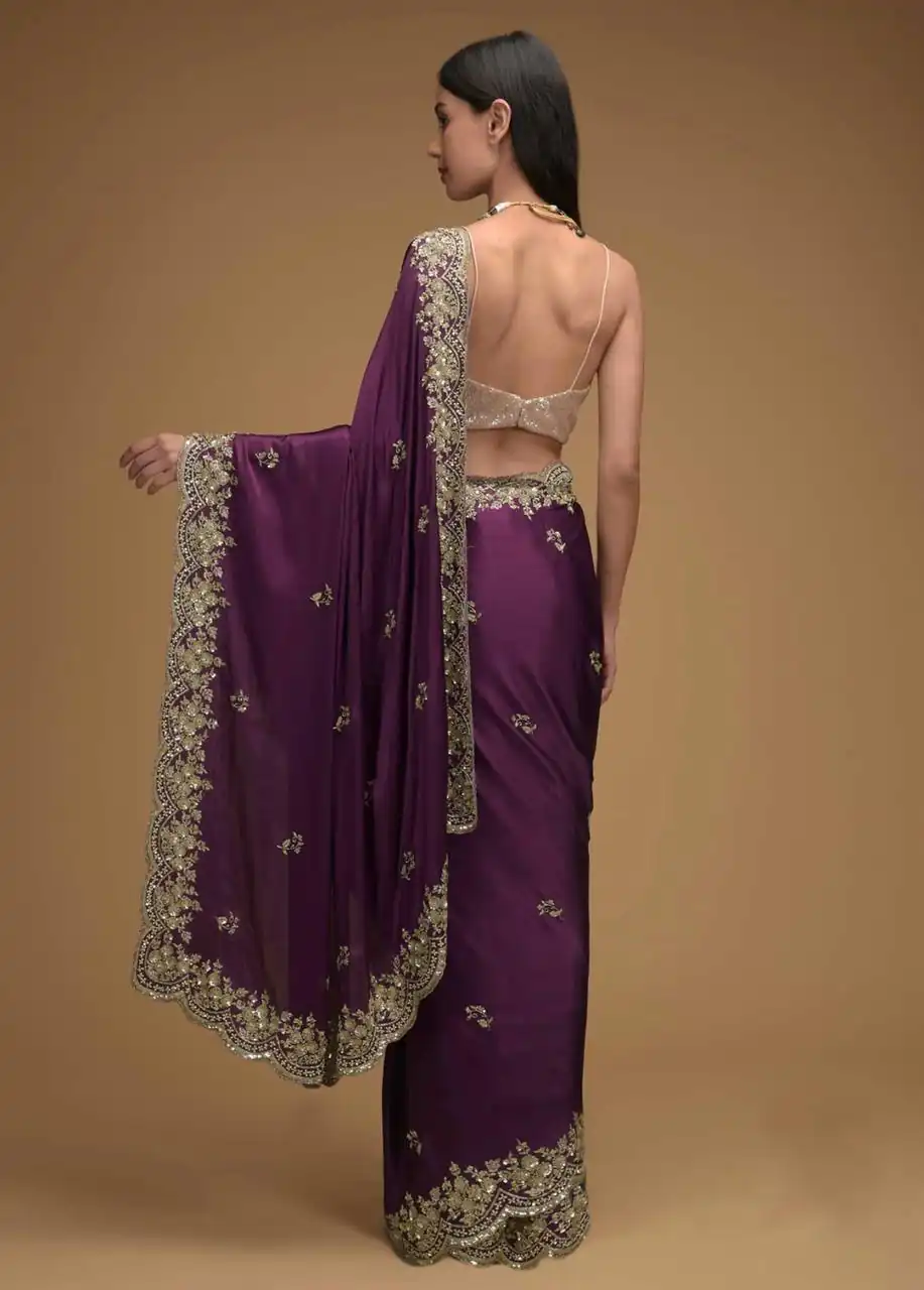 BT 1228 PurpleColor Rangoli Silk Embroidery Sequence Saree Casual, Party Wear, Traditional Wear, Wedding Wear, Expected Delivery 4-6 Working Days@1999 | Sarees, Bollywood Sarees, Creative Sarees, Designer Sarees, Ethnic Saree, Modern Digital sarees, Party Wear Sarees