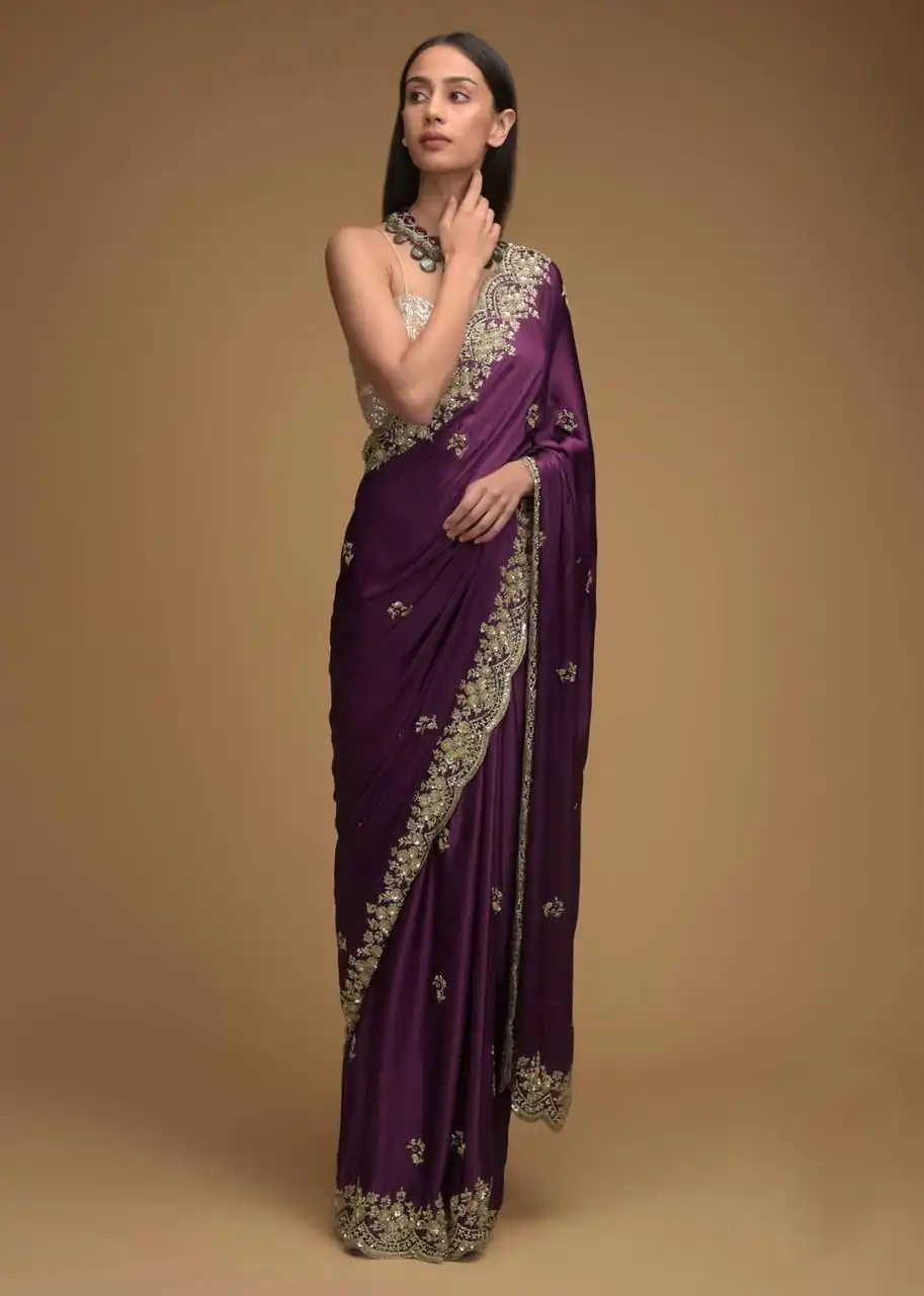 BT 1228 PurpleColor Rangoli Silk Embroidery Sequence Saree Casual, Party Wear, Traditional Wear, Wedding Wear, Expected Delivery 4-6 Working Days@1999 | Sarees, Bollywood Sarees, Creative Sarees, Designer Sarees, Ethnic Saree, Modern Digital sarees, Party Wear Sarees
