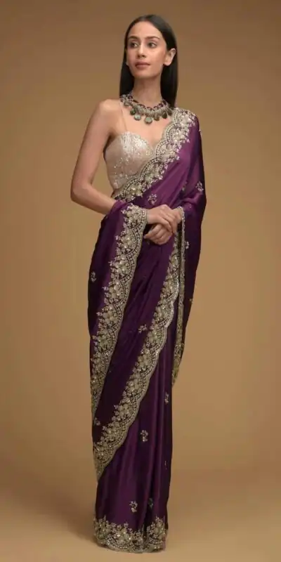 BT 1228 PurpleColor Rangoli Silk Embroidery Sequence Saree Casual, Party Wear, Traditional Wear, Wedding Wear, Expected Delivery 4-6 Working Days@1999 | Sarees, Bollywood Sarees, Creative Sarees, Designer Sarees, Ethnic Saree, Modern Digital sarees, Party Wear Sarees