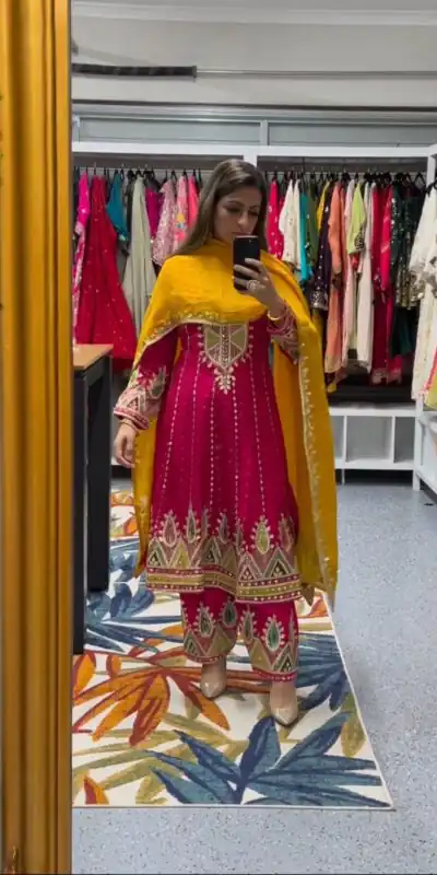 KD 1456 Red Color Chinon Thread Sequence Work Salwar Suit Casual, Party, Wedding, Festive, Events Etc.  Expected Delivery 4-6 Working Days @2649/- | Salwar suit, Designer Suits, Casual Suits, Creative suits, Palazzo Suits, Party Wear Suits, Patiala Suits, Straight Suits