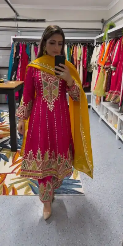 KD 1456 Red Color Chinon Thread Sequence Work Salwar Suit Casual, Party, Wedding, Festive, Events Etc. Expected Delivery 4-6 Working Days @2649/- | Salwar suit, Designer Suits, Casual Suits, Creative suits, Palazzo Suits, Party Wear Suits, Patiala Suits, Straight Suits