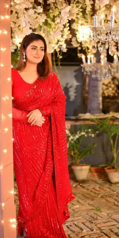 JR 590 Red Color Georgette Embroidery Embroidery Sequence work Sequence lace Casual, Wedding, Festive, Events . Expected Delivery  4-6 Working Days @1699 | Sarees, Bollywood Sarees, Creative Sarees, Designer Sarees, Embroidered Sarees, Ethnic Saree, Modern Digital sarees, Party Wear Sarees