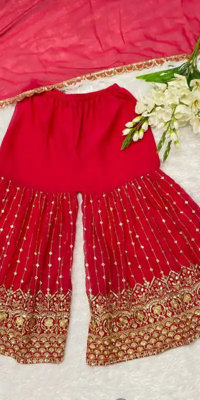 DC G52 Red Color Georgette Sequence Embroidery Gown Casual, Wedding, Party, Festive, Events Etc. Expected Delivery 4-6 Working Days @2499/- | Jump Suits, Salwar suit, Designer Suits, Casual Suits, Creative suits, Palazzo Suits, Party Wear Suits, Patiala Suits, Straight Suits
