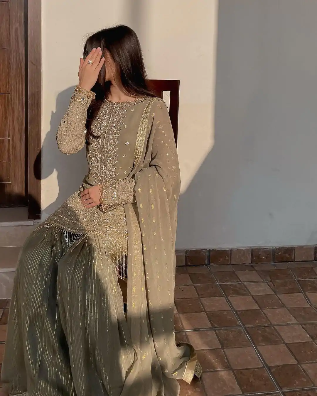 LG 1853 Tan color Georgette Sequence Embroidery Salwar Suit Casual, Wedding, Party, Festive, Events . Expected Delivery  4-6 Working Days @2199/- | Salwar suit, Designer Suits, Casual Suits, Creative suits, Palazzo Suits, Party Wear Suits, Patiala Suits, Straight Suits