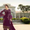 DS 0022832 Purple color Georgette Embroidered Sequence Salwar Suit Casual, Wedding, Party, Festive, Events . Expected Delivery  4-6 Working Days @1899/- | Salwar suit, Designer Suits, Casual Suits, Creative suits, Palazzo Suits, Party Wear Suits, Patiala Suits, Straight Suits